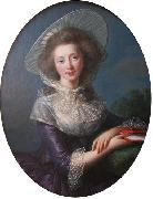 elisabeth vigee-lebrun Portrait of Victoire Pauline de Riquet de Caraman (1764-1834), wife of Jean Louis, Vicomte de Vaudreuil (1763-1816) France oil painting artist